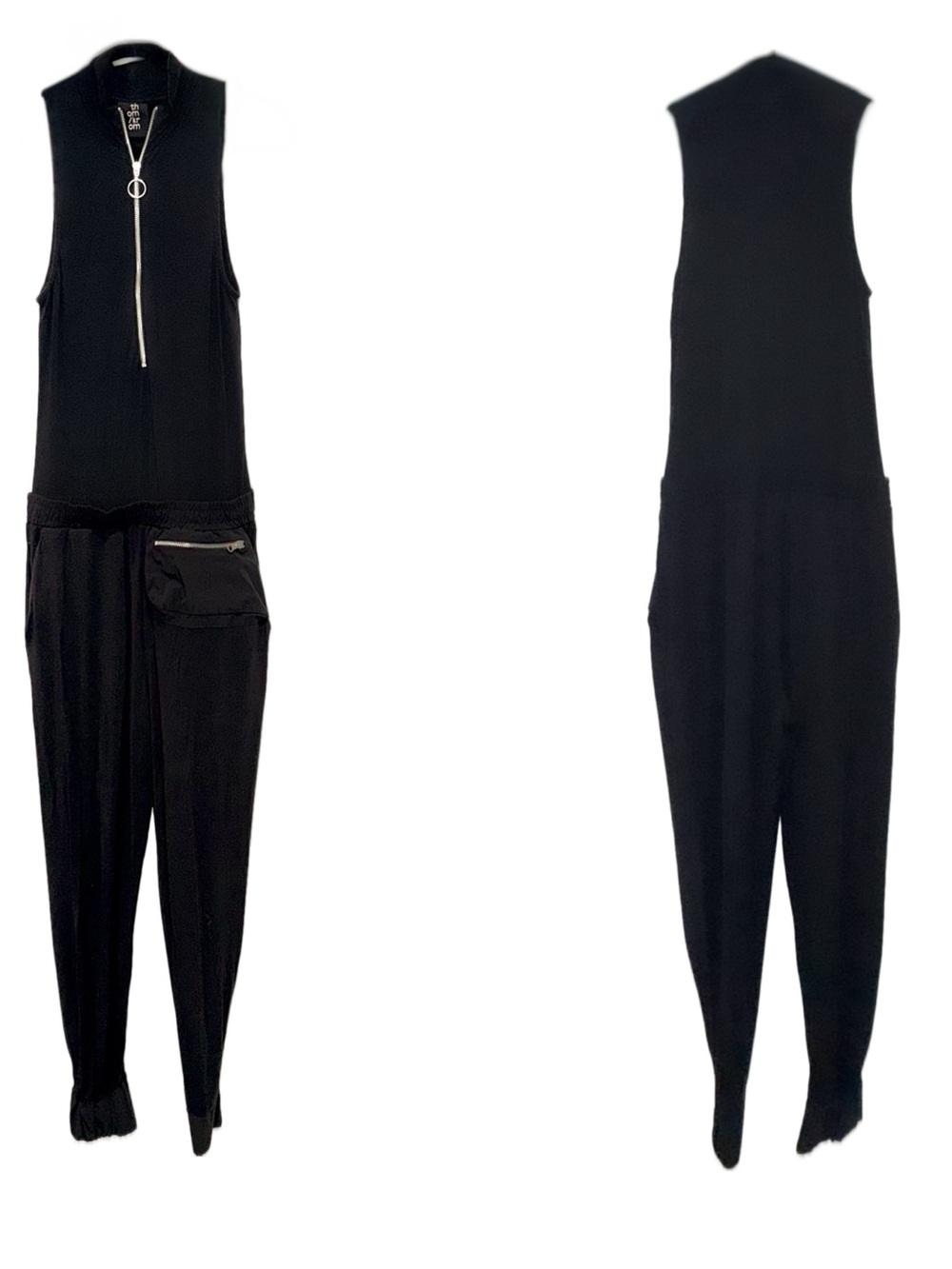 THOM KROM Women W O 54 Avant Garde Utility Drop-Crotch Jumpsuit | Size S